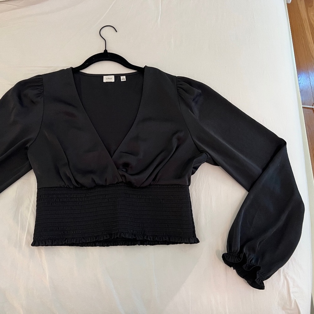 Aritzia Wilfred silk blouse